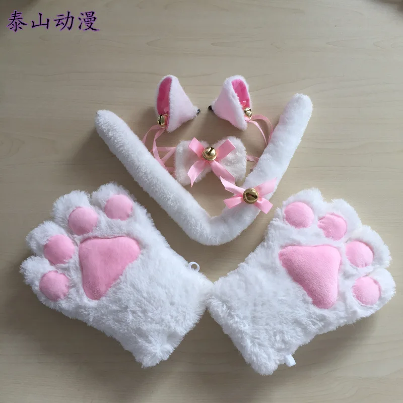 

Cat paw suit cat clip cat ear tie cat paw cat tail ornament Cat cat dress up tiara