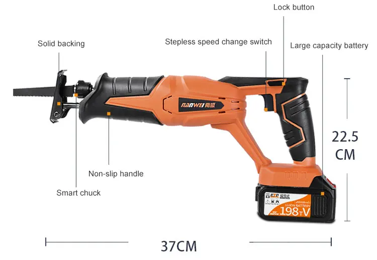 NANWEI Chuyển Động Qua Lại Thấy Handsaw Saber Thấy Bộ Cưa Đa Năng Dành Cho Kim Loại Gỗ Thịt Xương Ống Cắt Thấy Với Lưỡi Dao Bộ