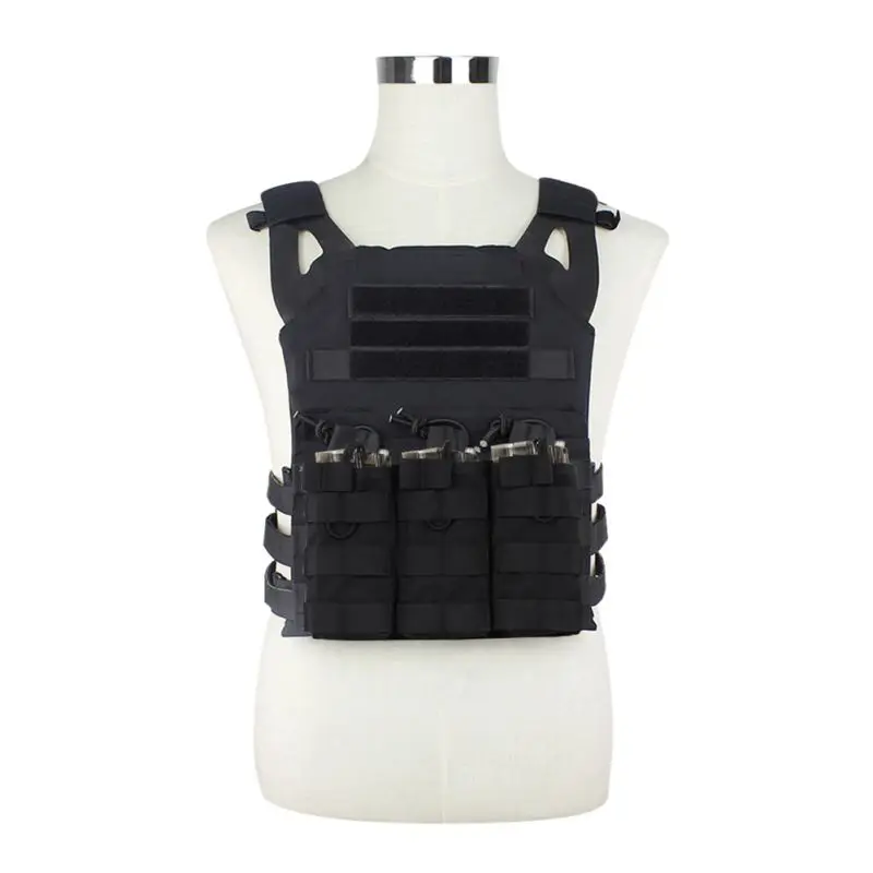 Tactical Hunting Molle Vest Army Paintball Protective Plate Carrier Vest Military Airsoft Combat Body Armor With Magazine Pouch