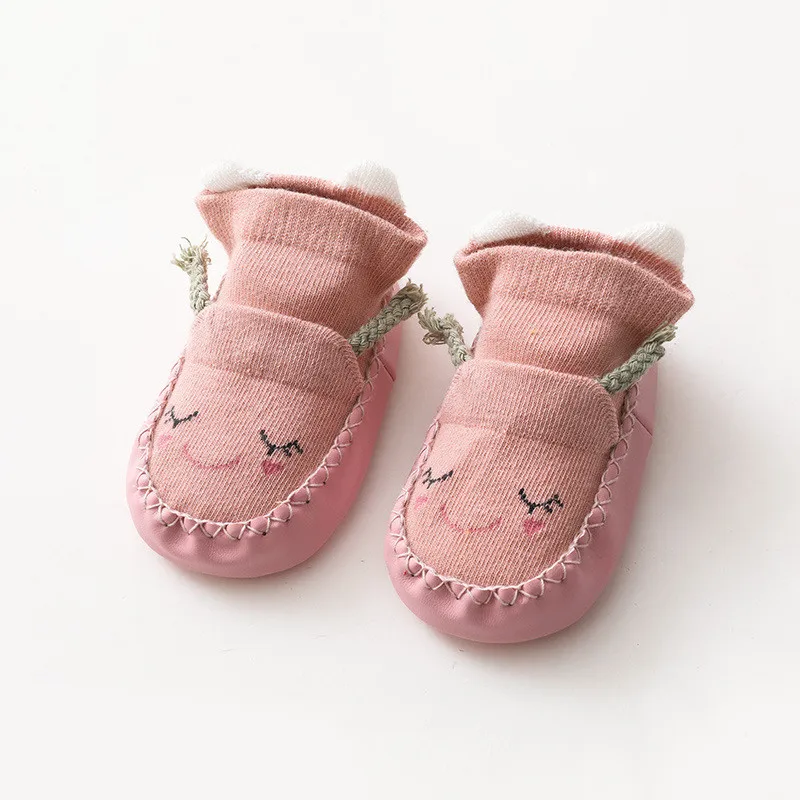 Lawadka Newborn Baby Socks With Rubber Soles Infant Baby Girls Boys Shoes Spring Autumn Baby Floor Anti Slip Soft Sole Sock 2021