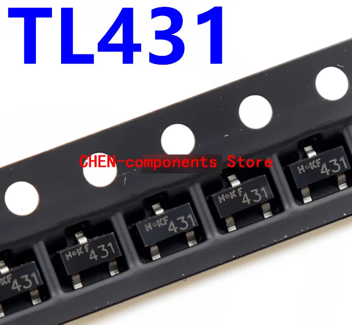 100pcs TL431 SOT-23 0.5% Precision patch voltage regulator transistor
