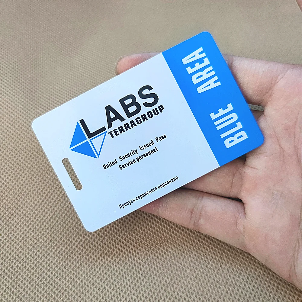 TerraGroup Labs Escape From Tarkov Key Card Access Card Red Blue
