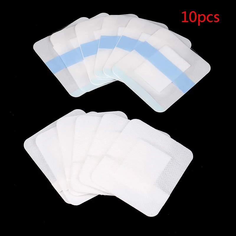 High Quality 10Pcs Medical Adhesive Plaster Breathable Waterproof Transparent Tape PU film Adhesive Bandage First Aid Emergency