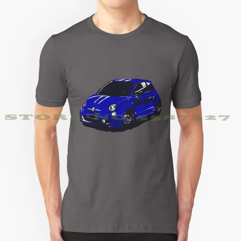 Fiat 500 Abarth-Cute Little Italian City Car 100% Cotton T-Shirt Thespeedart Autos Automobile Racing Rally Supercar Hypercars