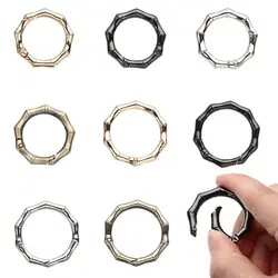 25cm/31cm Spring Ring Round Push Trigger Key Buckles Clips Snap Hooks Rings Plated Gate Carabiner Handbags Purses Accessories