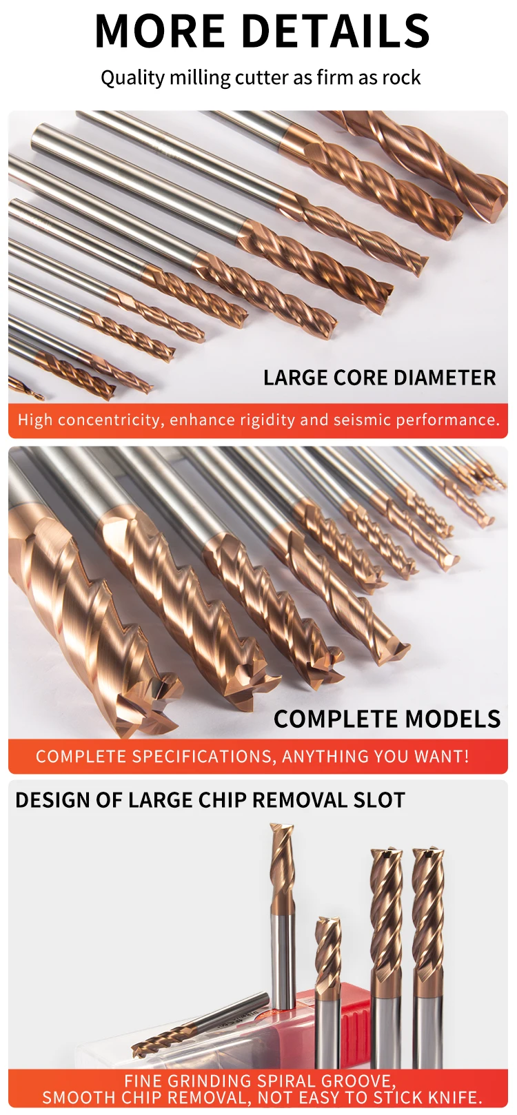 HRC 60 4-Flute Tungsten Steel Milling Cutter Tools 1.0-20.0mm CNC Machine Carbide Flat End Mills Alloy Coating Flat Metal