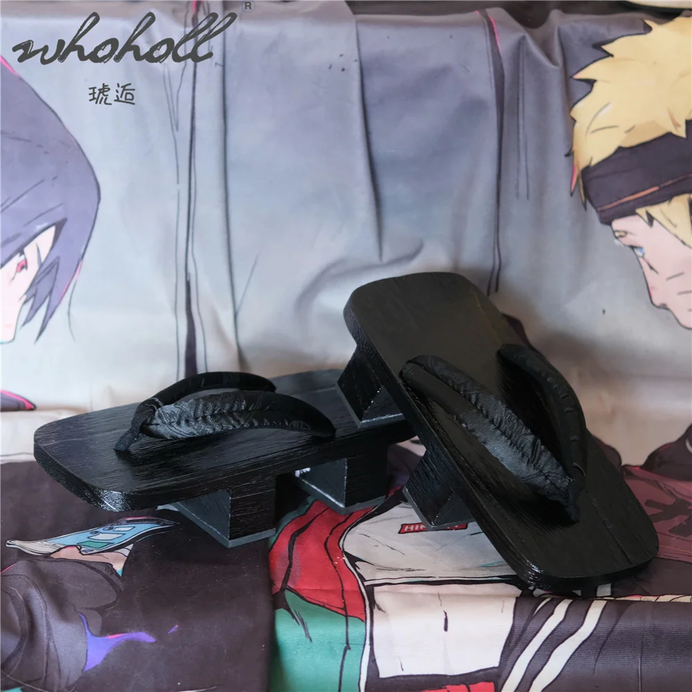 WHOHOLL ผู้หญิง Geta ญี่ปุ่นไม้ Clogs รองเท้าฤดูร้อนรองเท้าแตะสองฟันแพลตฟอร์ม Flip Flops สำหรับผู้ชายผู้หญิง Unisex Cos รองเท้า