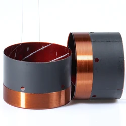 49.5mm Bass voice coil Woofer Speaker Repair Parts 50 Core Black aluminum Round Copper Wire 2-layer high Power New On Sale 2pcs