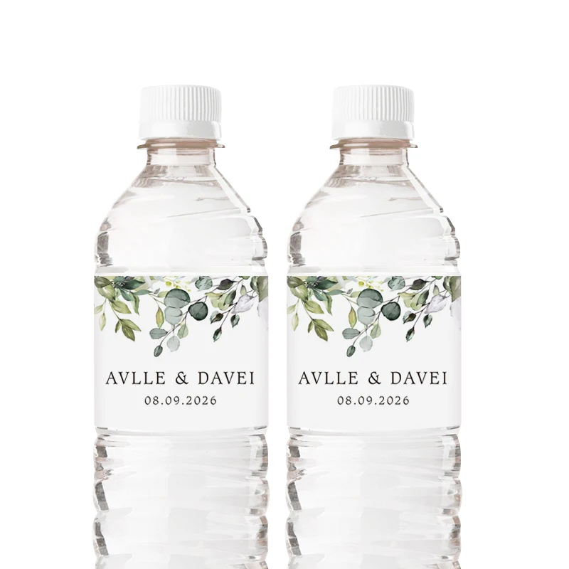 20PCS Personalized Wedding Water Bottle Label,Waterproof 8\