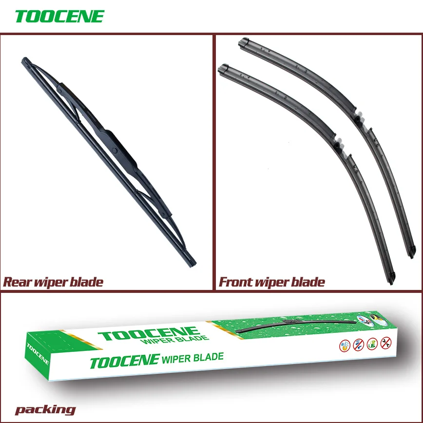 

Front and Rear Wiper Blades For Porsche Cayenne 2003-2006 Rubber Car Windscreen Wipers Auto Accessories 26+26+13