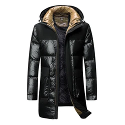 Asesmay 2021 Brand Nieuwe Collectie Heren Winterjas Hoge Kwaliteit Man Down Jas Winddicht Warm Hooded Russische Parka