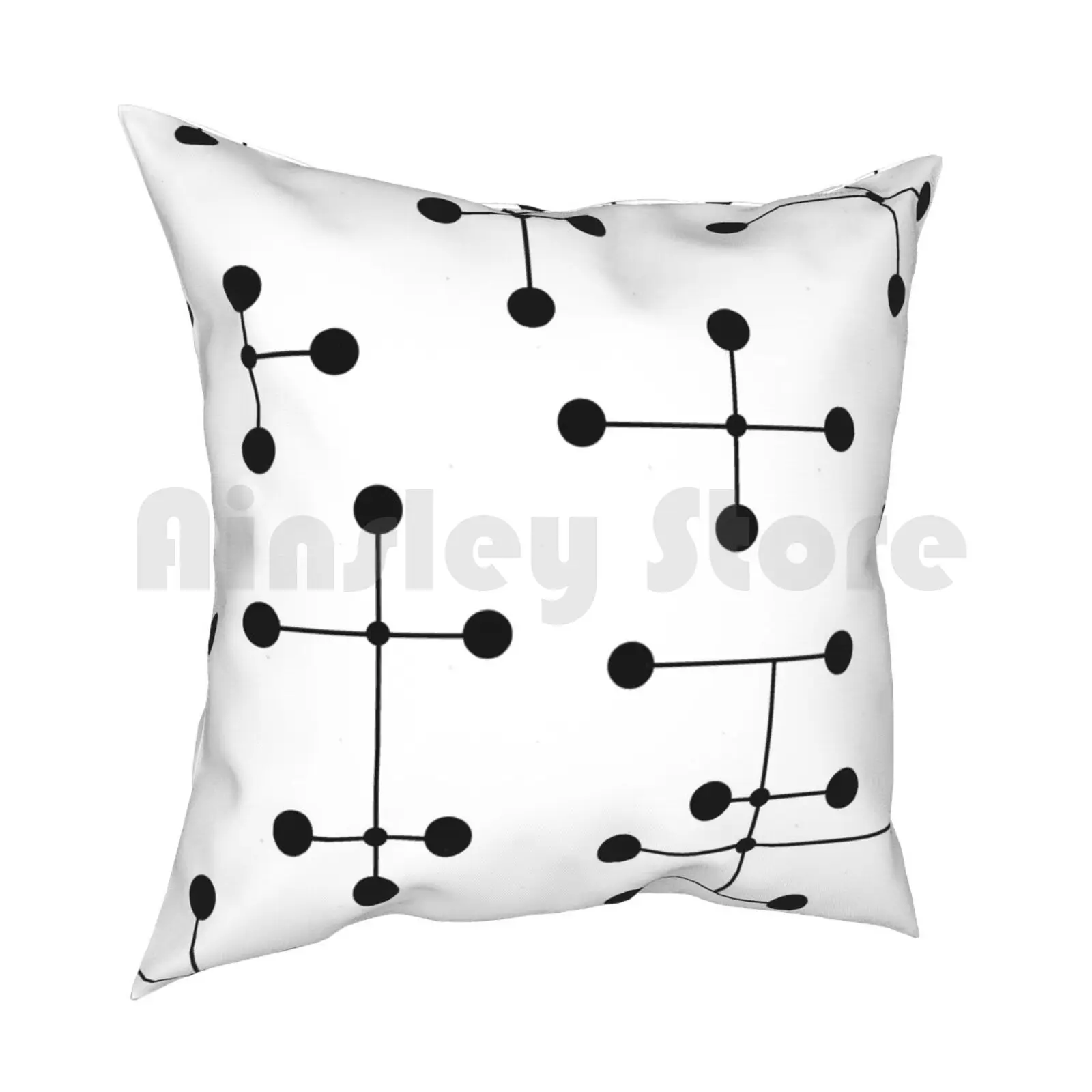 Midcentury Modern Dots 2.5 Pillow Case Printed Home Soft DIY Pillow cover 1950S 1960S 50S 60S Atomic Atomic Inspired Atomic