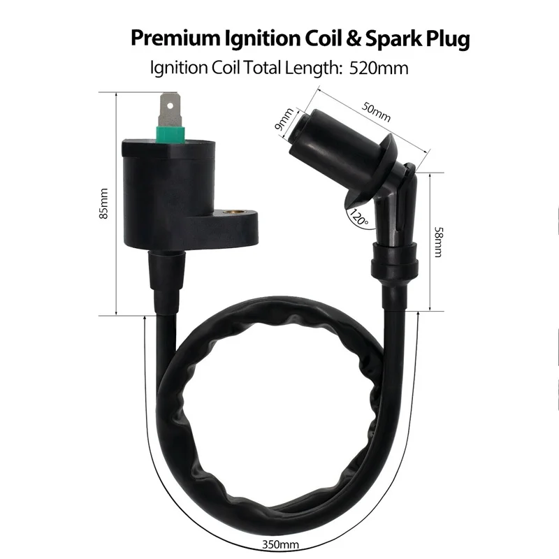 Ignition Coil  for Yamaha PW 50 80 PW50 PW80 KYMCO AGILITY 50 125 PEOPLE 50 TANK URBAN 50 50CC SCOOTER 50CC-300CC