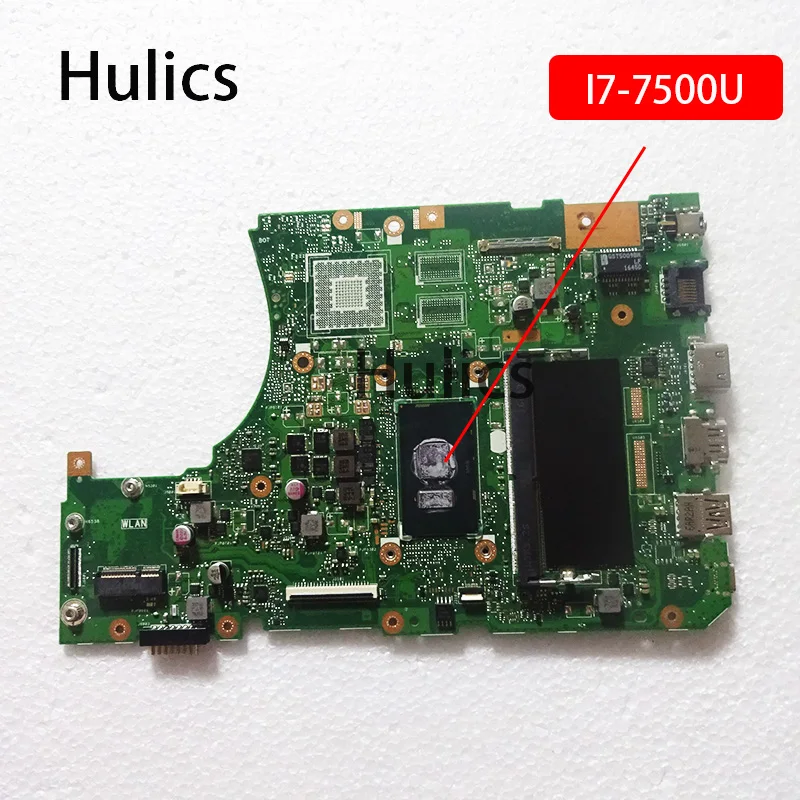 

Hulics Used X556UV Laptop Motherboard For ASUS X556UAK X556U X556UB X556UR I7-7500U Main Board