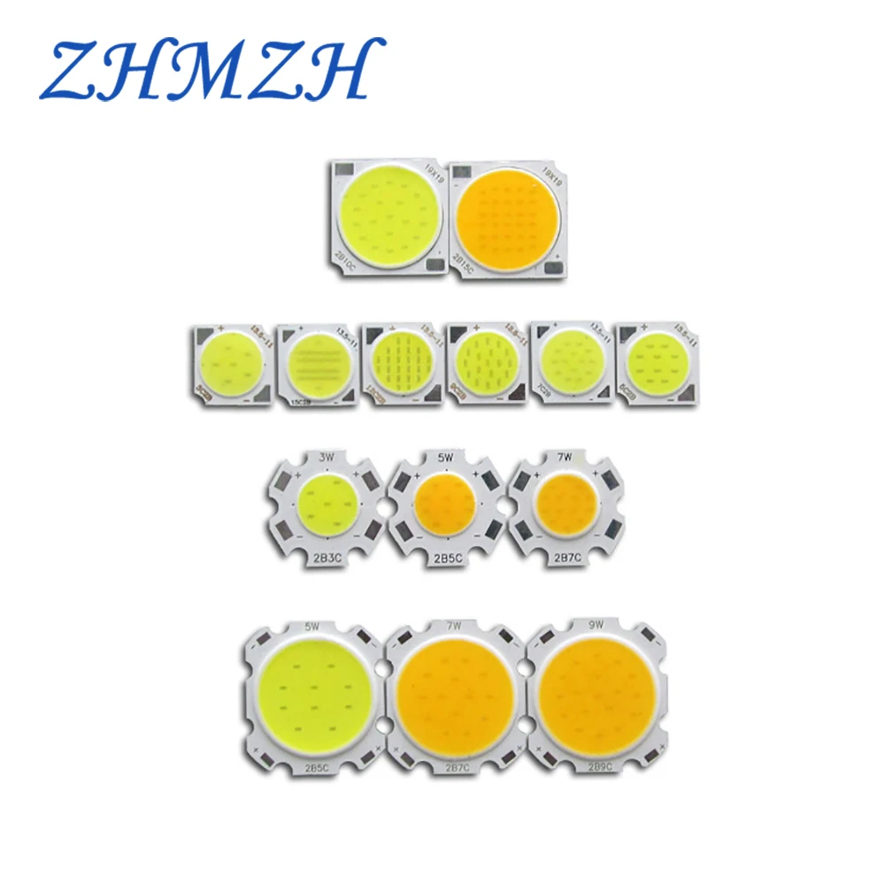 5 pz/lotto LED COB lampada perline 3w 5w 10w 12w 15w 2011 2820 1917 SMD bianco Wram bianco Flip Chip Light Board LED Chip COB Light Bead