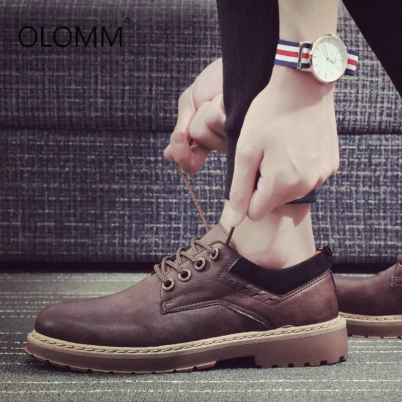 New Spring Autumn British Wind Retro Tooling Shoes Fashion Casual Shoes Sneakers Men Zapatos De Hombre Men Loafers