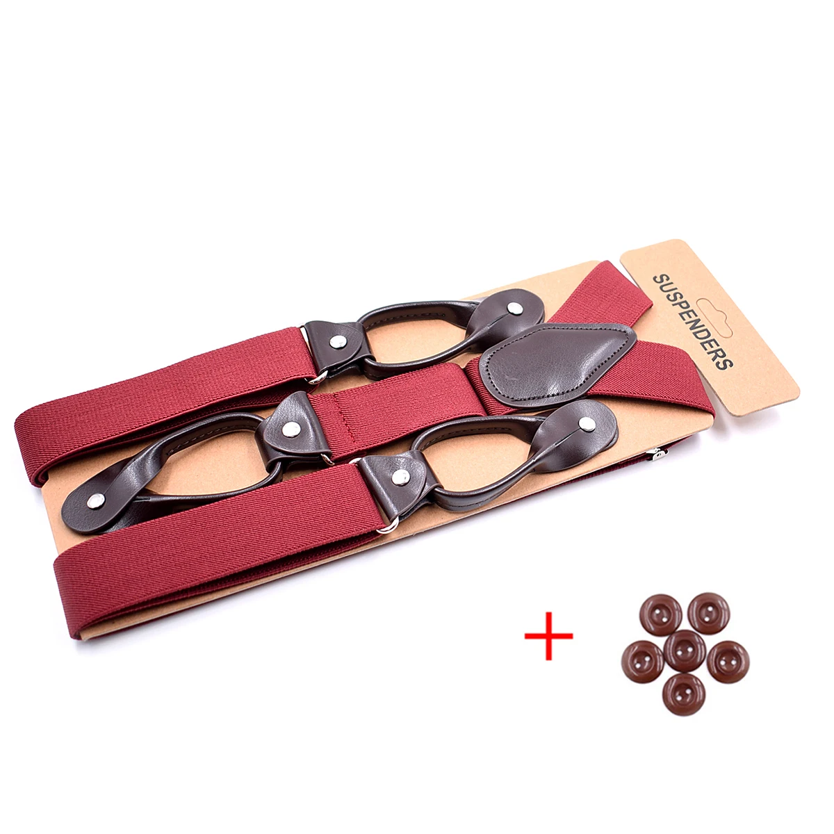 Vintage Bretels Mannen Vrouwen Volwassen Leer Getrimd Knop Einde Y Terug Verstelbare Elastische Broek Bretels Bandjes Riem Bruiloft
