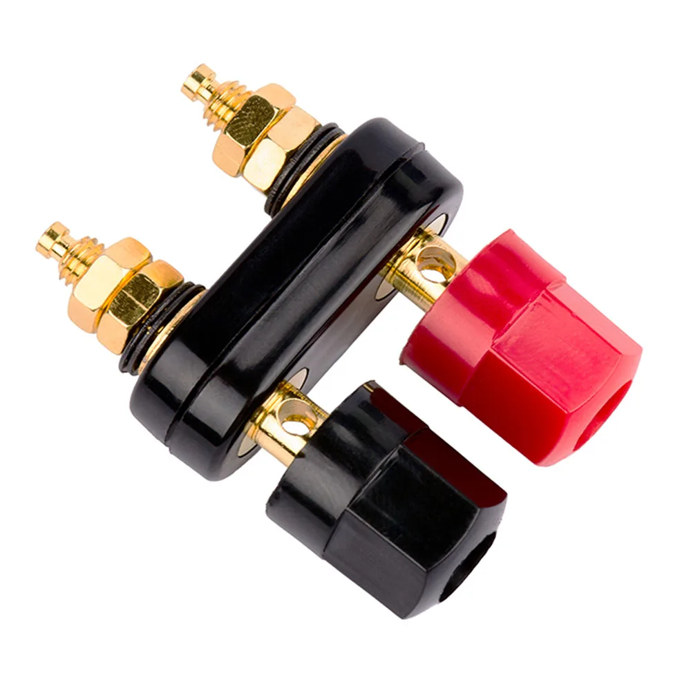 Quality Banana plugs Couple Terminals Connector Amplifier Terminal Binding Post Banana Speaker Plug Jack Audio Port