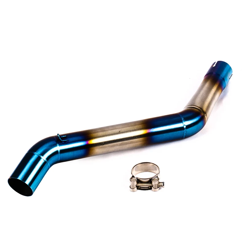 Slip-on For CFMoto NK400 CF NK 400 650 Middle pipe Motorcycle Exhaust Link Front Tube Escape Moto Motorbike Scooter all year