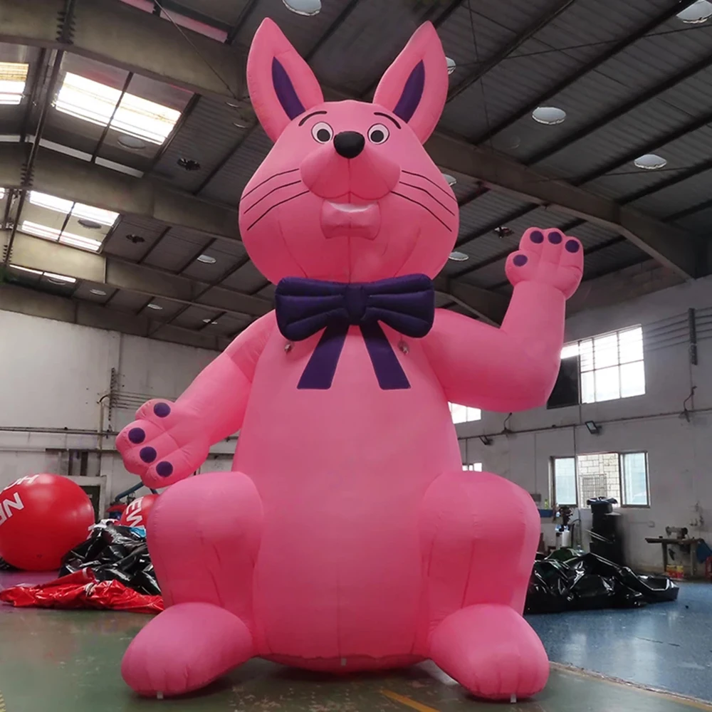 

Cute Inflatable Cartoon Rabbit inflatable Easter Bunny For Playground/Event advertising Decoration with blower