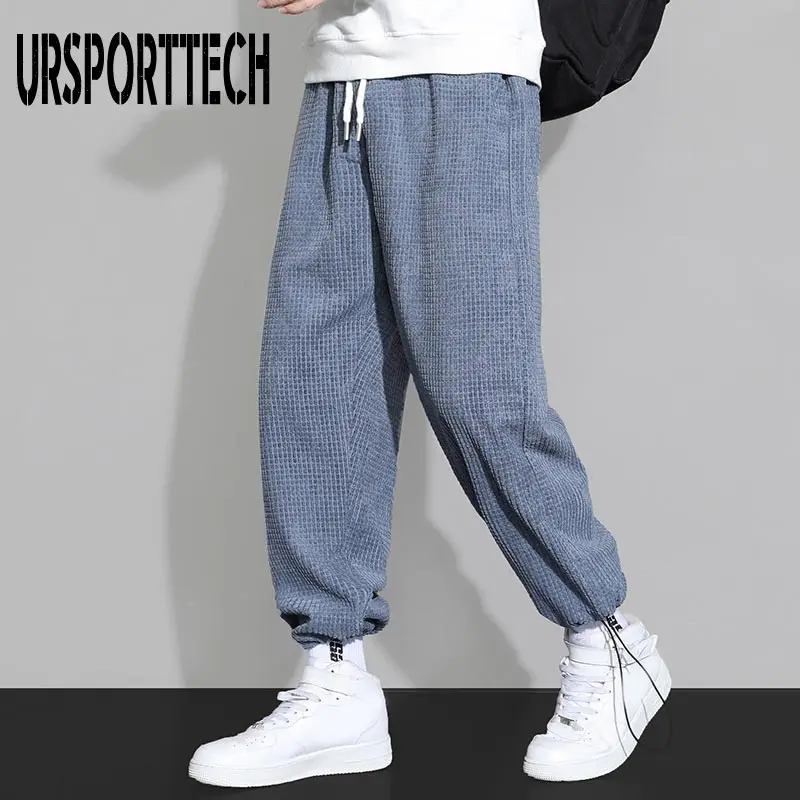 

Pants Men Streetwear Hip Hop Joggers Loose Pantalones Harem Cargo Pants Men Oversize Tie Feet Trousers Sport Casual Pants Men