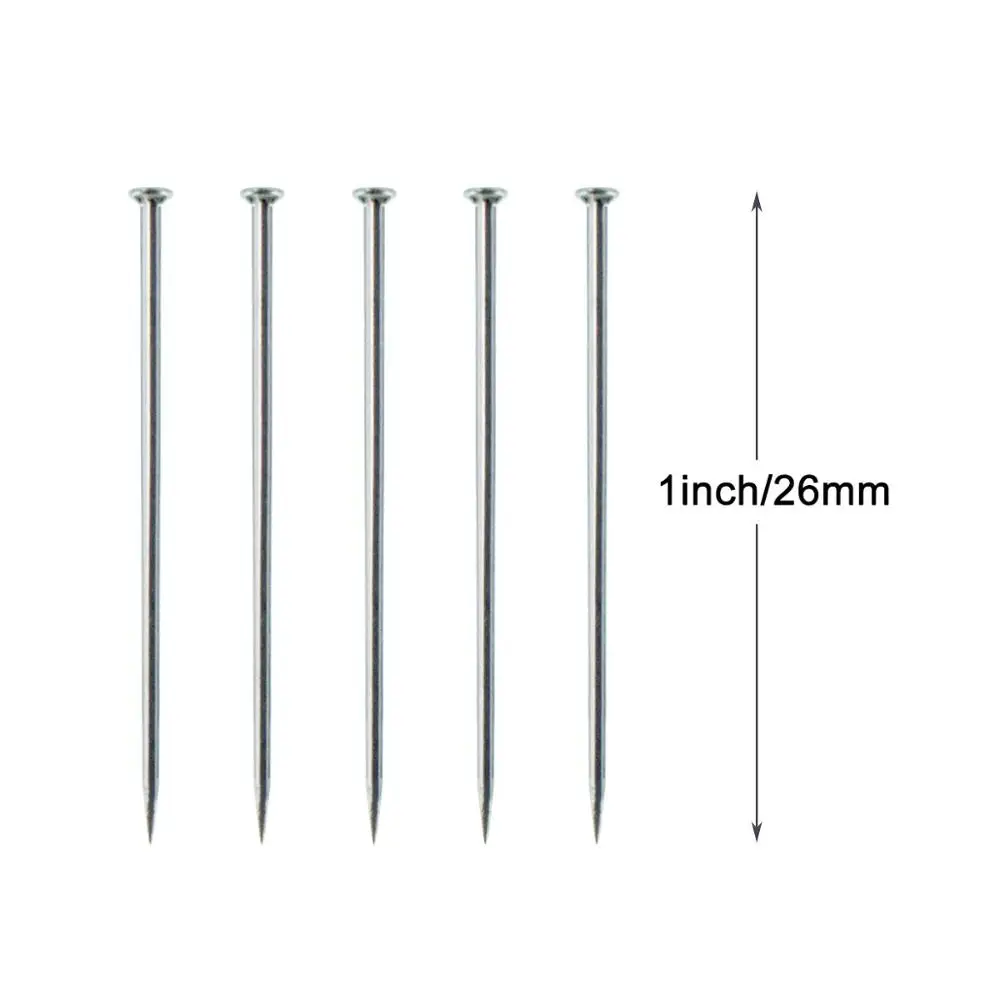 1600pcs Stainless Steel Dressmaker Straight Quilting Pins Fine Satin Ball Head Pins 26mm for Jewelry Making DIY Sewing Tools