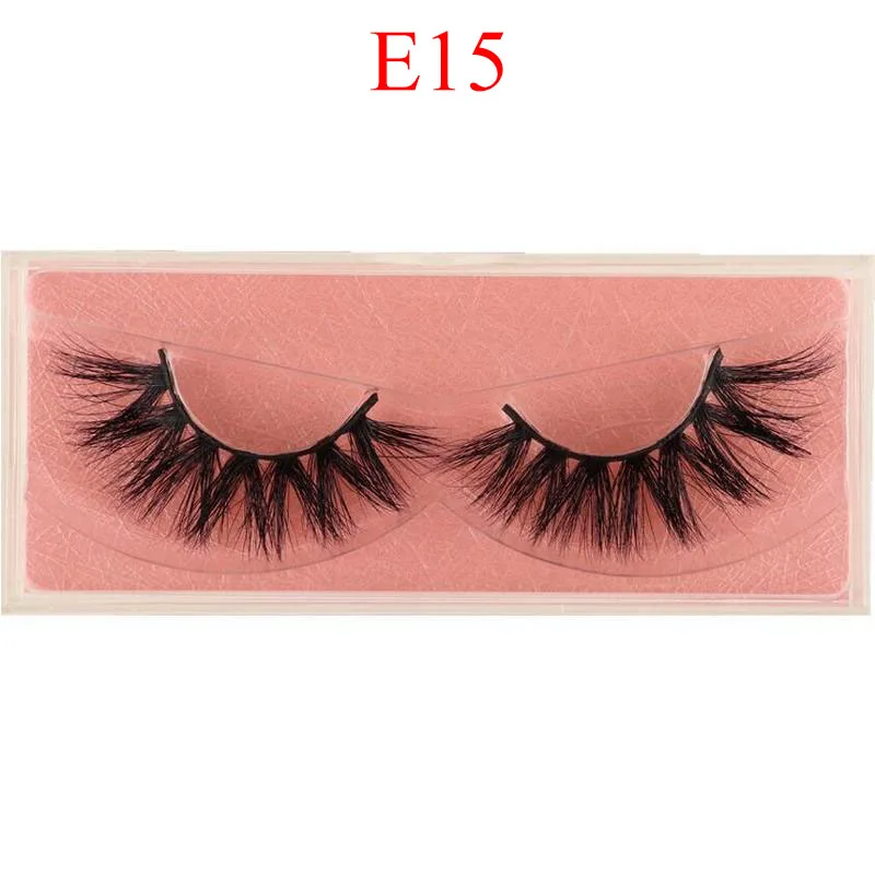 Mink Lashes 3D Mink Eyelashes 100% Cruelty free Handmade Mink Eyelashes Soft Flexible Natural False Eyelashes Makeup E9 DOCOCER