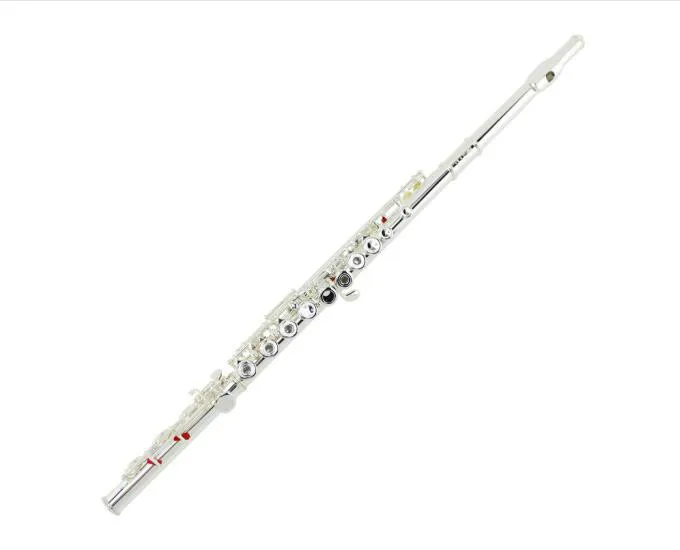 

MARGEWATE New 17 Hole Open C Tune Flute High Quality Cupronickel Silver Plated C Tune Flute Musical Instrument