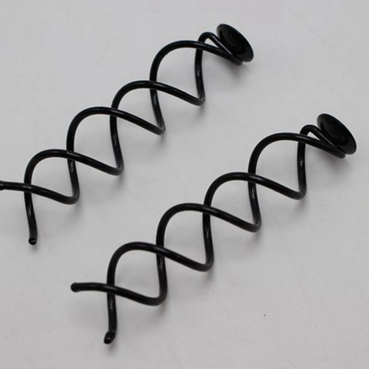 20 Black Spiral Spin Screw Bobby Pin Hair Clip Twist Barrette 60mm Hair Accessor