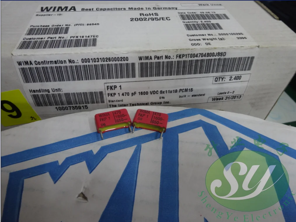 20PCS/50PCS WIMA FKP1 0.00047uF/1600V 0.47nf 470pf 471 P15MM new FKP1T004704B00 FREE SHIPPING