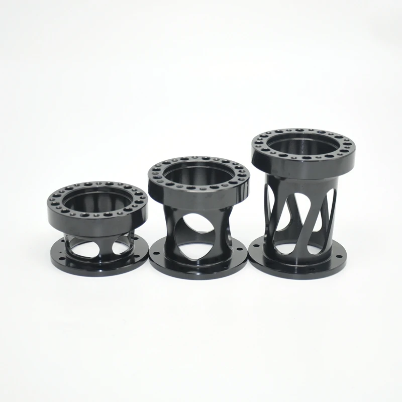 New Hollow out modelling Universal Steering Wheel Hub Spacer 51mm 76mm 101mm  Boss Kit Adapter Spacer Black