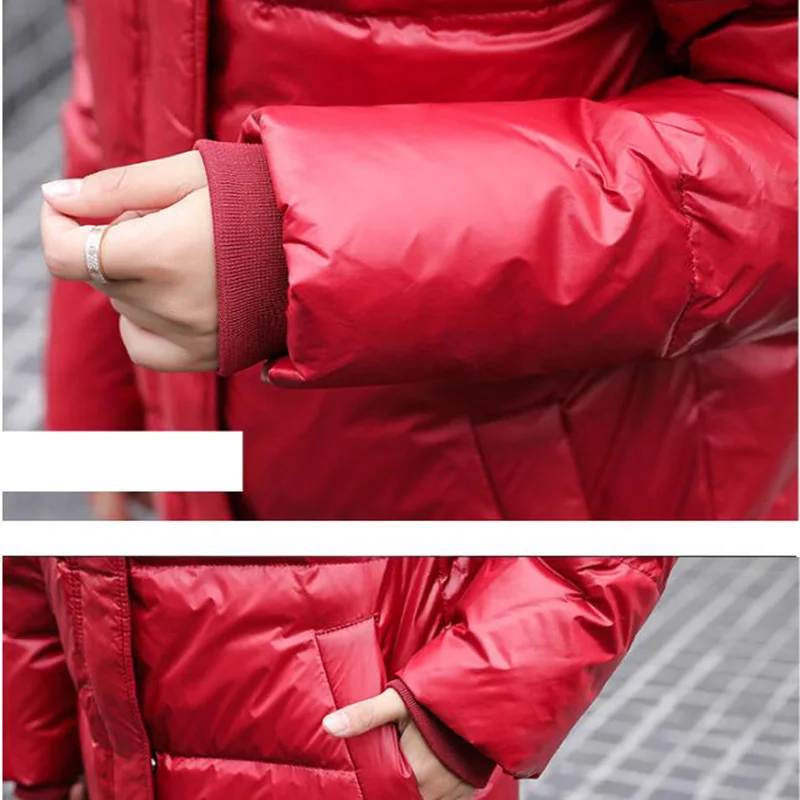 2023 Hot Coat Jacket Winter Women Hooded Parkas Hight Quality Female Winter White Duck Down Female Thick Warm Down Coat