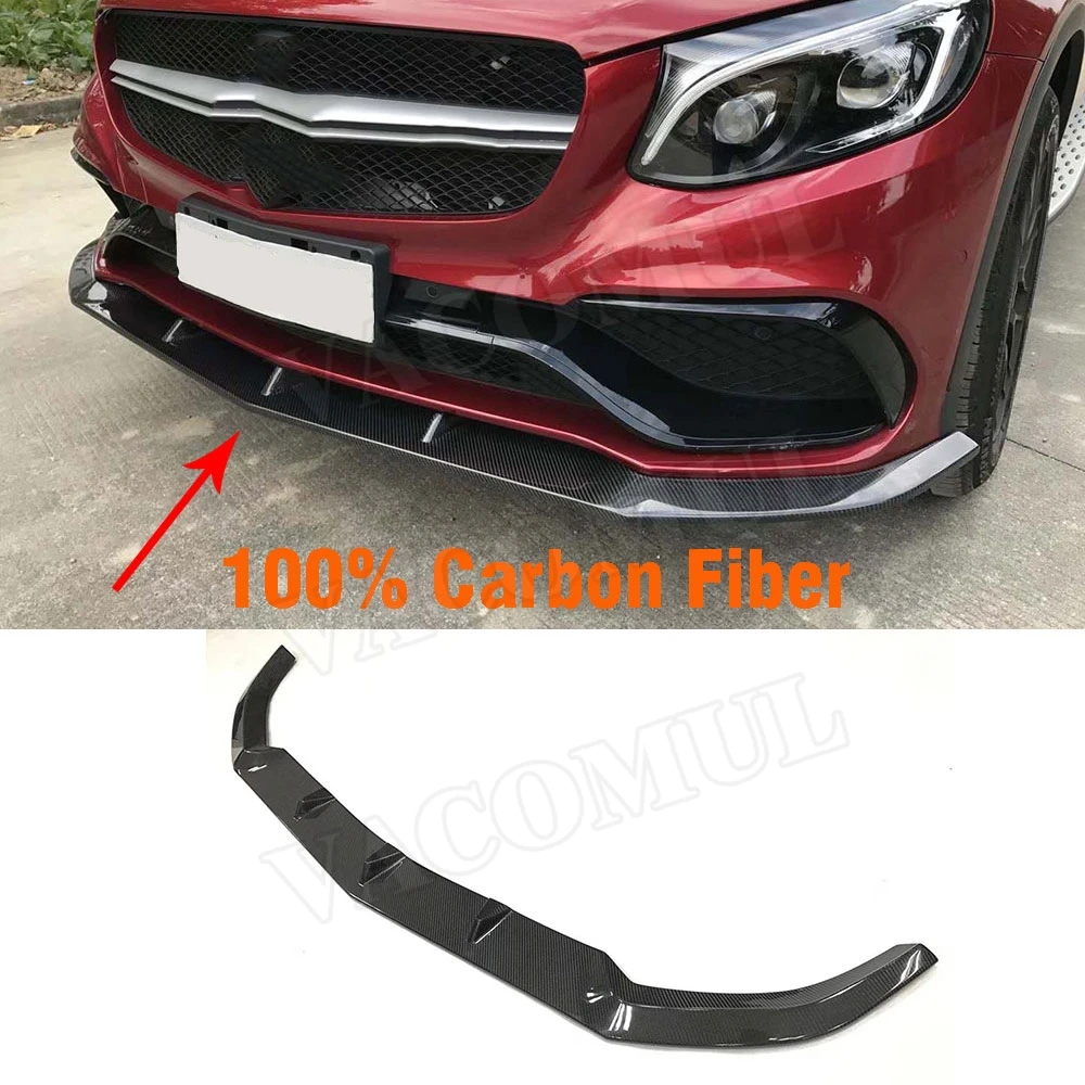 

VACOMUL For X253 Carbon Fiber Car Racing Front Lip Bumper Splitter for Mercede Benz GLC C63 AMG 4 Door 2014-2018