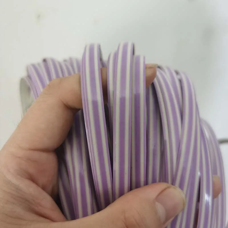 10 Meters Stripes Purple Color PE Flat Synthetic Rattan Material For Handmade DIY Weaving Crafts Knit Repair Chair Table Basket