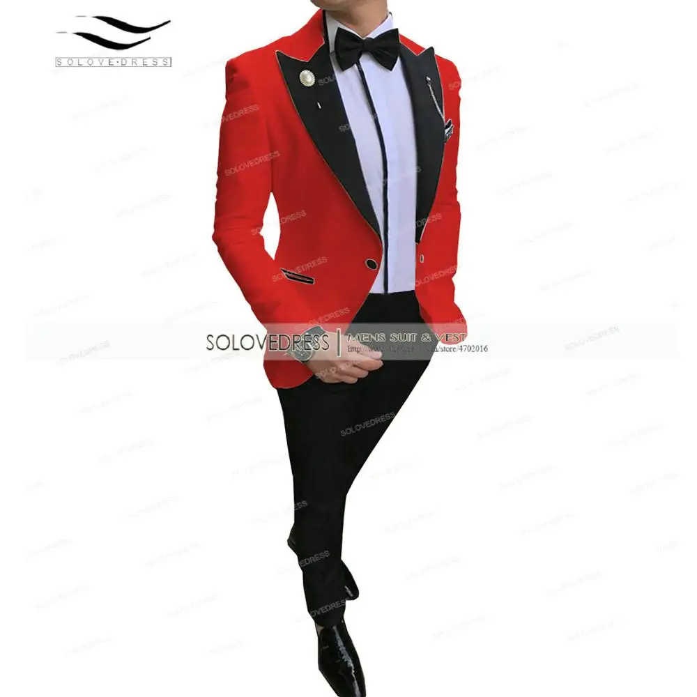 

Pink 2 Piece Formal Men's Suits Regular Fit Wool Prom Champagne Tuxedos Business Jacket For Wedding Groomsmen Blazer + Pants