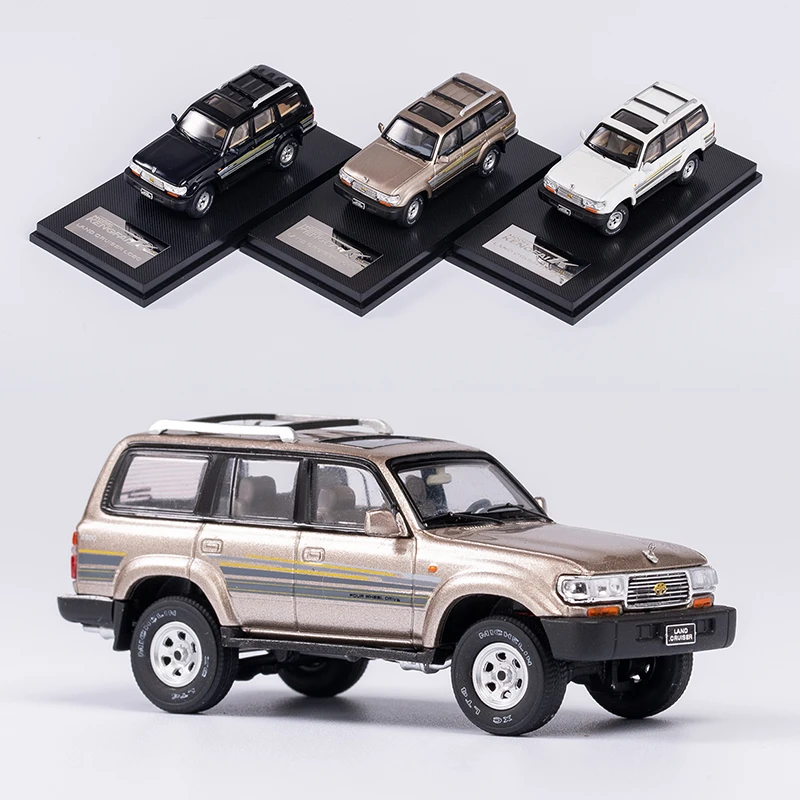 KENGFAI 1/64 Land Cruiser LC80 Diecast Model Toys Car Boys Girls Gifts