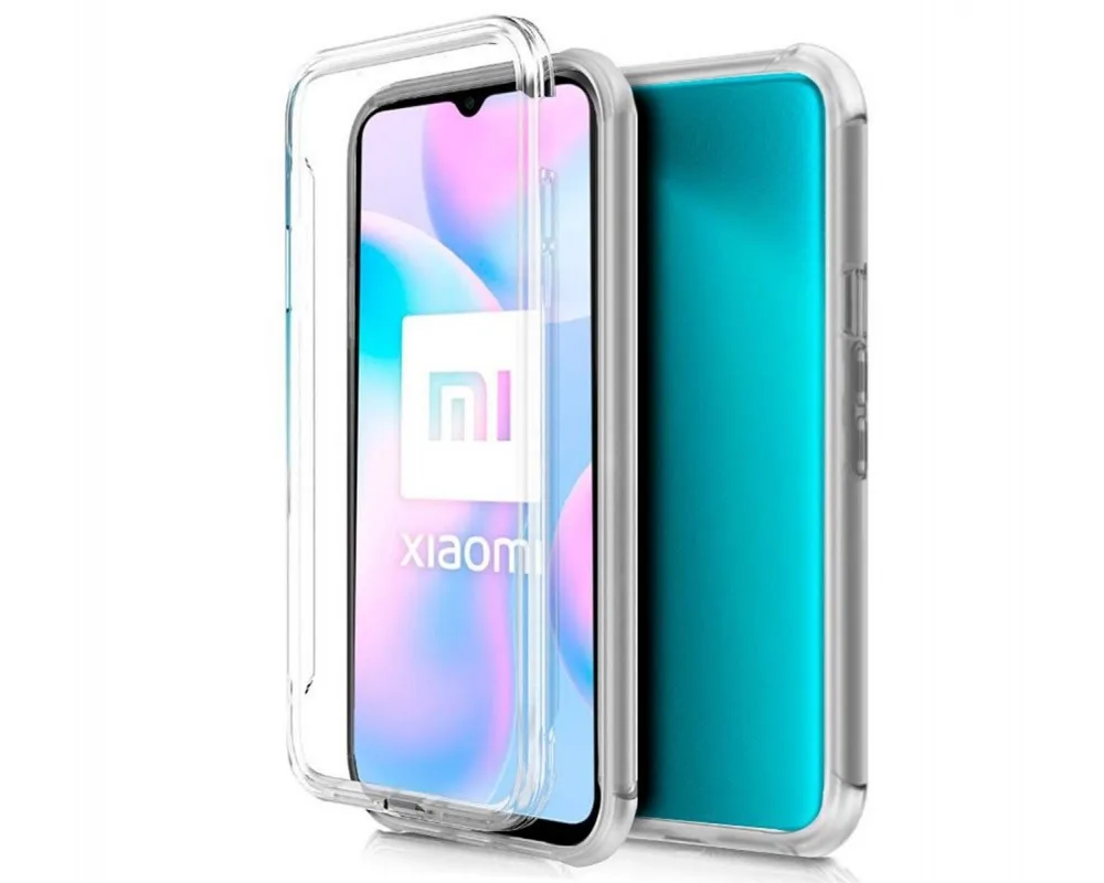 Full transparent Pc + Tpu Full Body 360 case for Xiaomi Redmi 9A / 9AT