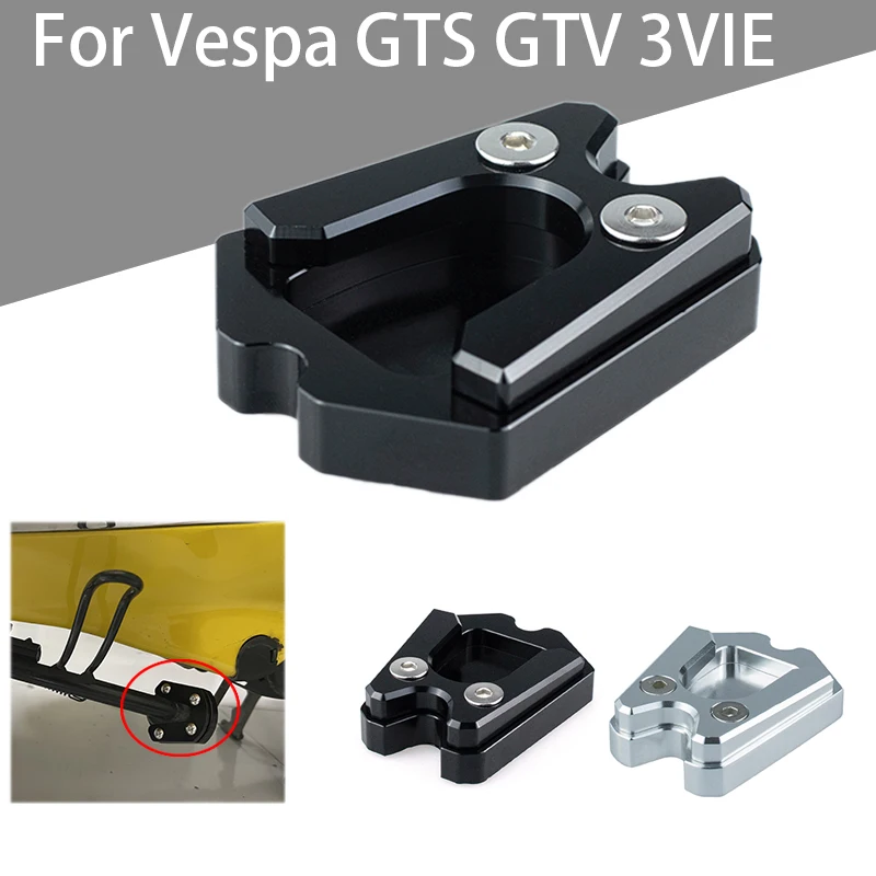 

For VIspa gts 300 sprint px lx rimavera Motorcycle Kickstand Foot Side Stand Enlarge Extension Pad Support Plate accessories