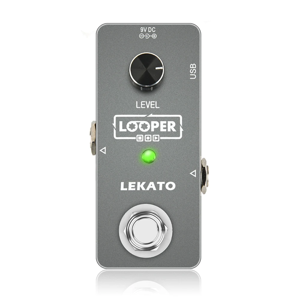 Lekato-Mini Pedal de bucle Nano, Looper, bucle ilimitado, 5 minutos, registro de bucle, piezas de guitarra, accesorios, instrumentos musicales