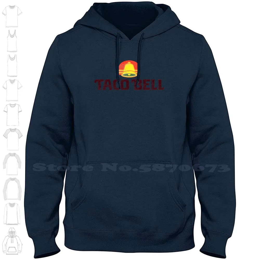 Taco Bell ( Retro ) 100% Cotton Hoodie T-Shirt Bell Food Tacos King Burritos Nachos Fast Restaurant Mexican Mexico Spanish