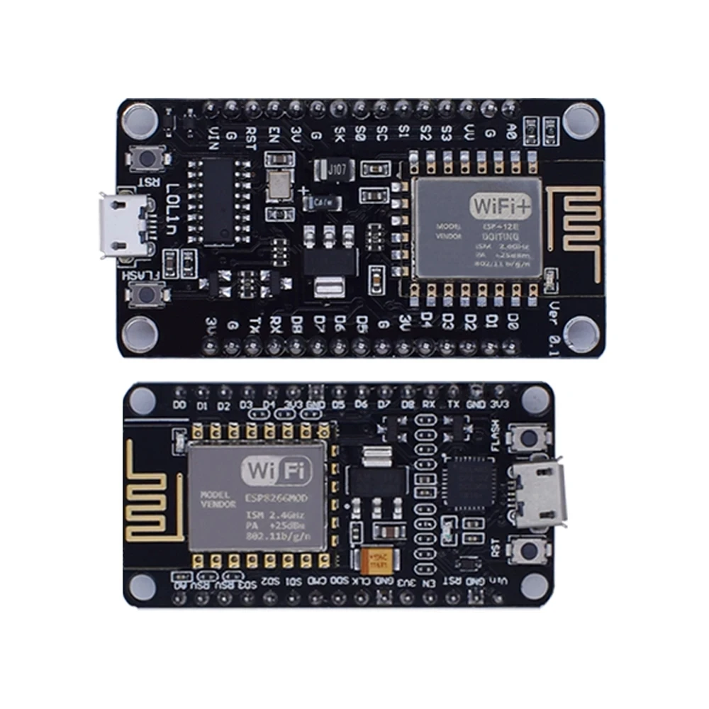 Módulo sem fio V3 NodeMcu, Lua WiFi, Internet das Coisas Board Based, ESP8266, ESP-12E, Arduino Compatível, CH340, CP2102, 4M