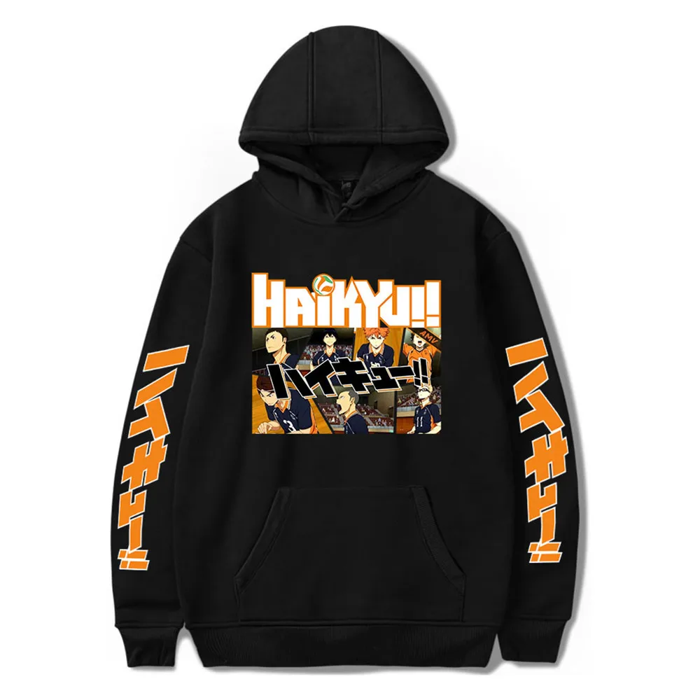 

Haikyuu Hoodies Anime Bokuto Manga Shoyo Volleyball Creative Hoodies Harajuku Unisex Winter Warm Pullove