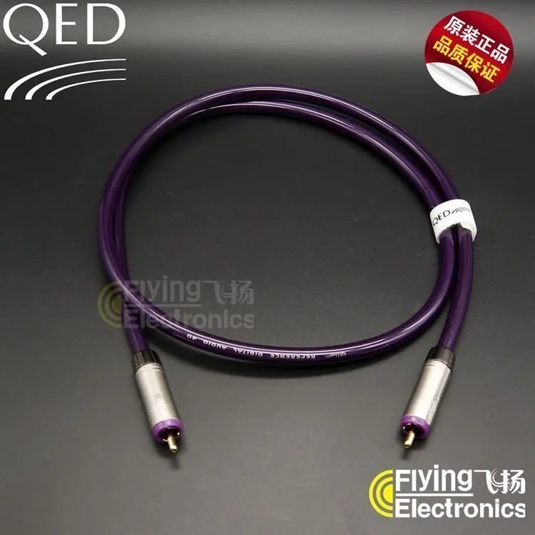 QED Reference 40 Reference 40 75Ω HIFI Fever RCA Audio Coaxial Cable / 5N Oxygen Free Copper Silver Plated / 24K Gold Plated RCA