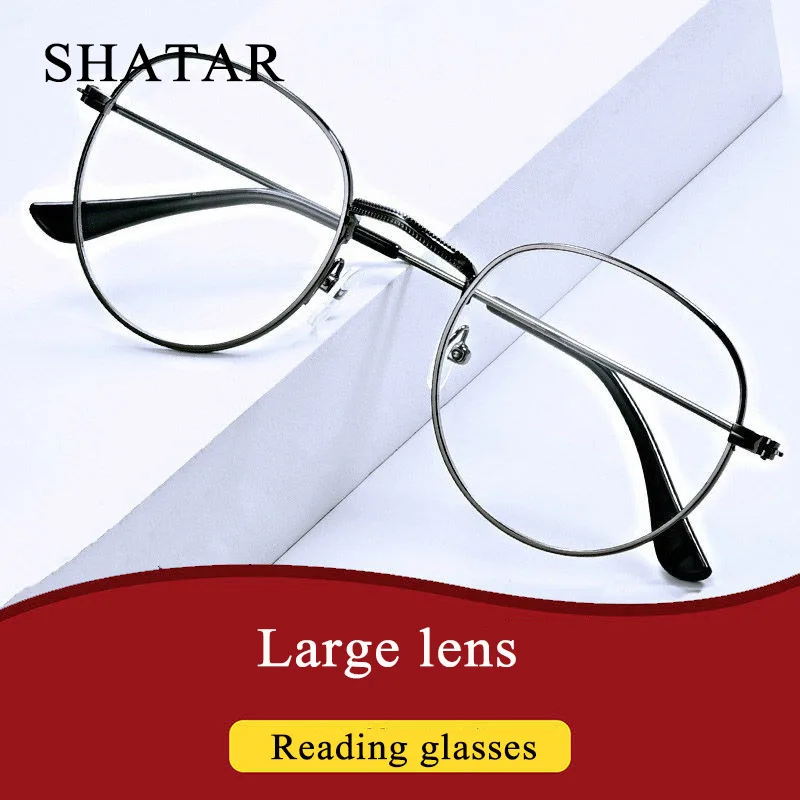 

Shatar New Reading Glasses Men And Women Ultra Light Comfortable Round Frame Big Lens High Definition Small-Sized