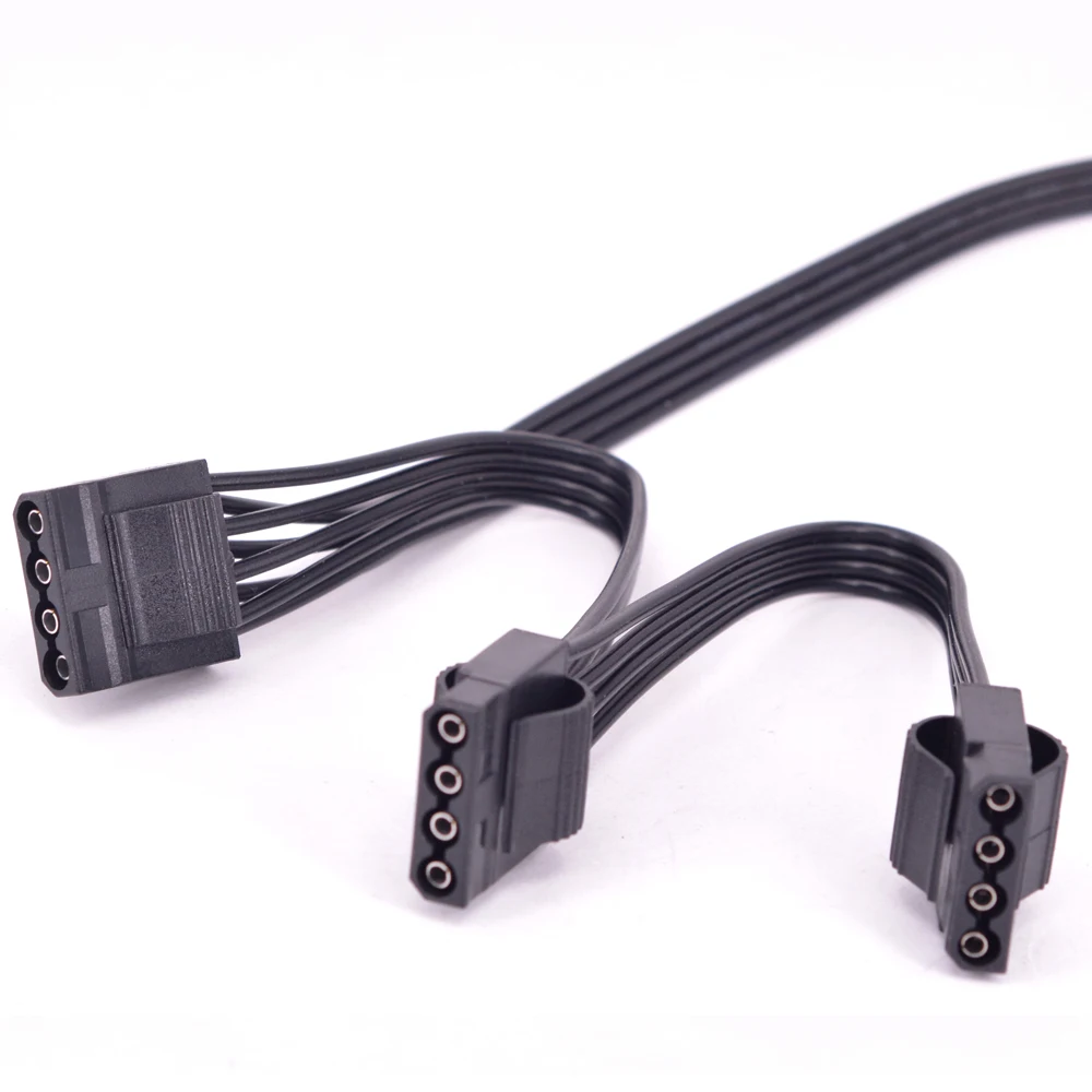 PCI-e 6Pin 1 to 3 IDE Female Power Supply Cable GPU VGA Adapter Card 6Pin to 4Pin Molex Port Multiplier For Seasonic KM3 Series