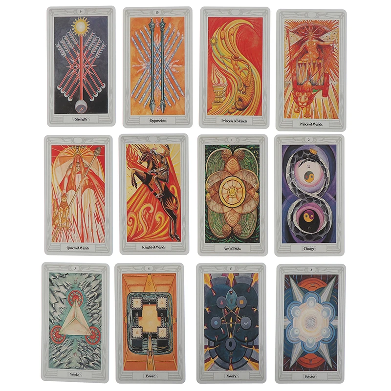 Thoth Tarot Tarot 78 Cards Egyptian Myth Divination Aleister Crowley Thoth Tarot Pocket Guidebook