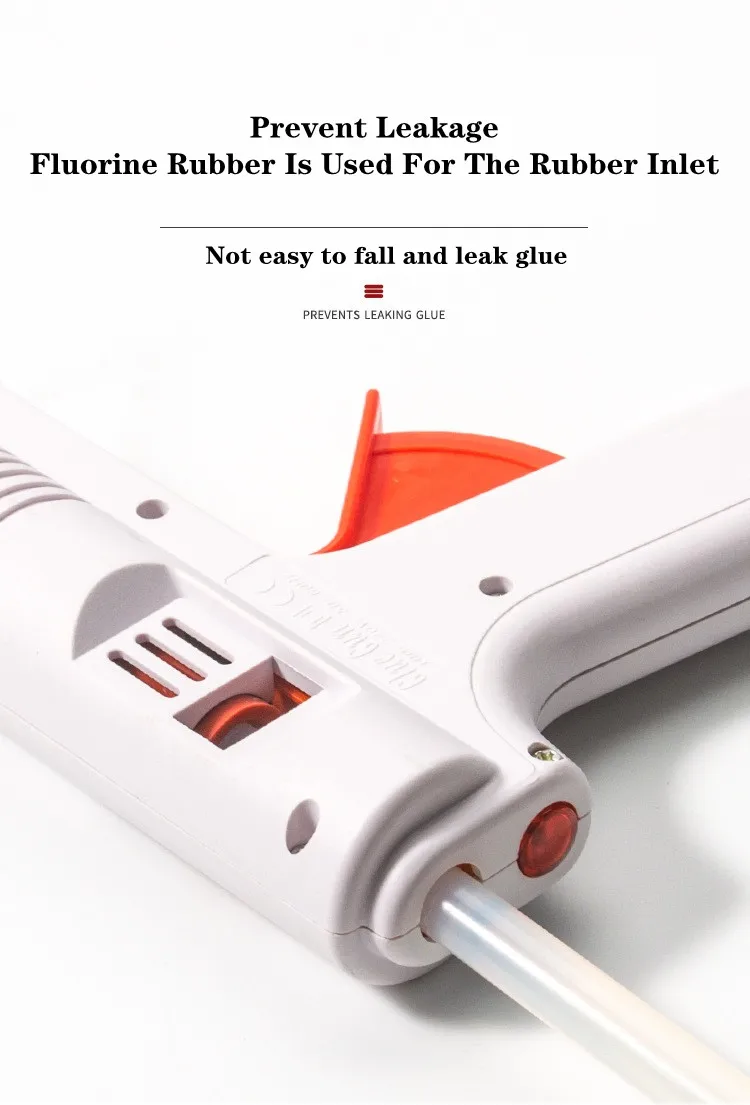 80W/150W Hot Melt Kleber Gun Smart Einstellbar Temperatur Kupfer Düse Heizung Maulkorb Durchmesser 11mm Industrie pistolen Reparatur Werkzeug – Detail 5