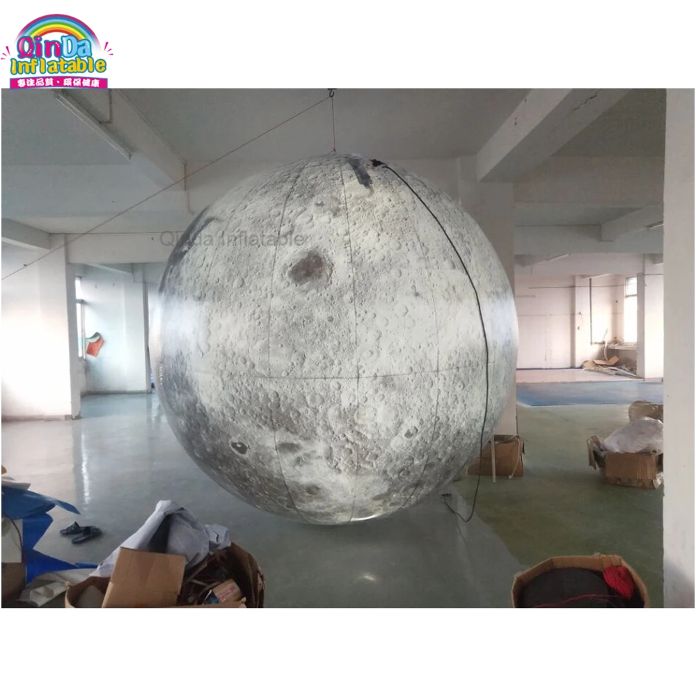Globe gonflable de terre gonflable de publicité de ballon de lune d'éclairage avec la lumière menée