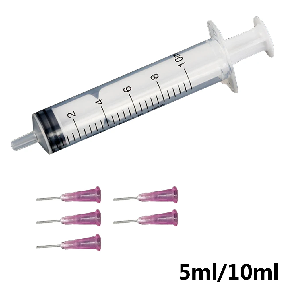 5ml 10ml Dispenser Plastic Syringe Plunger Flux Injector Dispensing for Solder Paste or Flux Paste Phone Repair Tool