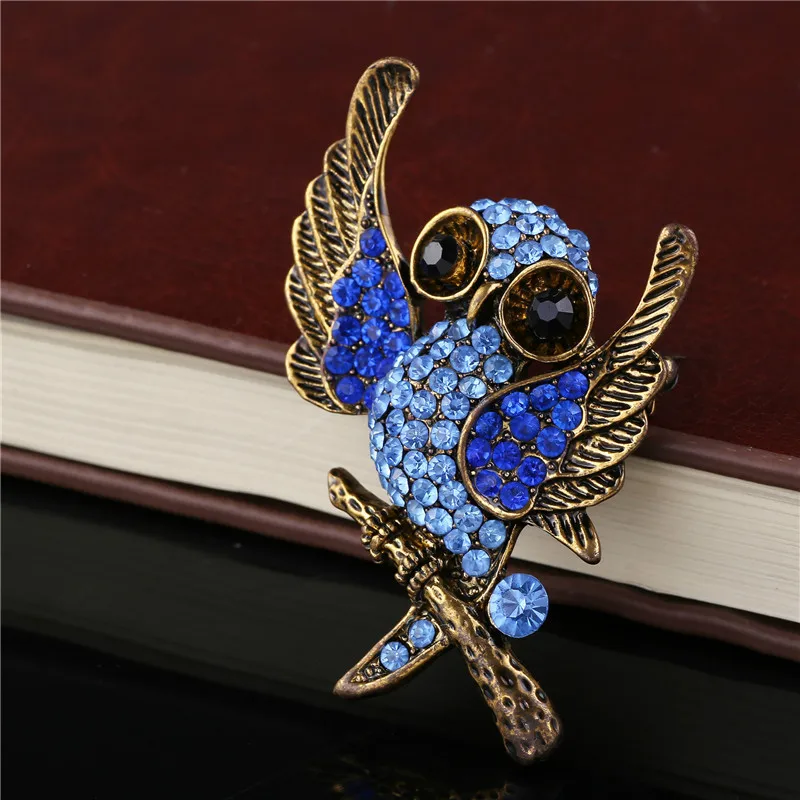 ADOLPH New Design Personality Owl Family Brooch Pins For Man Woman Fashion Jewelry Luxurious Male Ornaments Good Quality Gifts